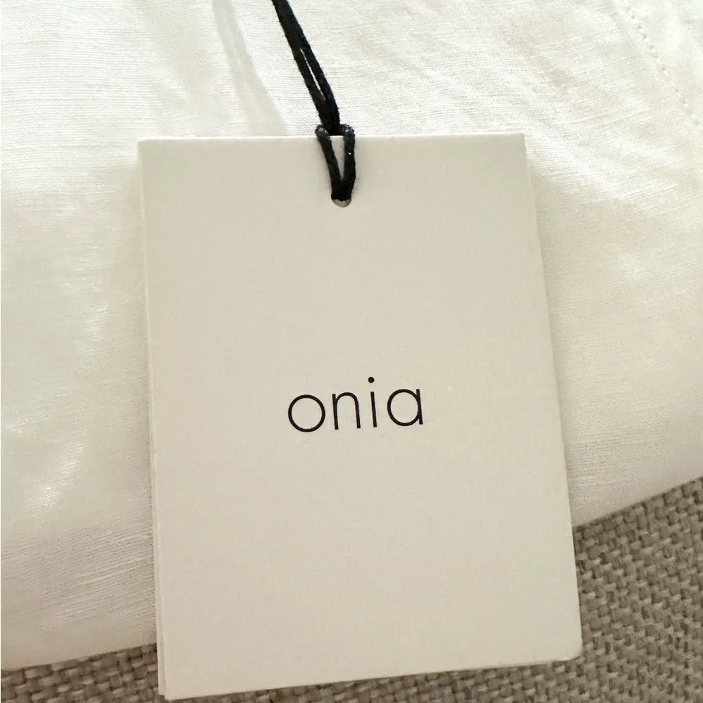 NEW! ONIA SOLID 100 SUMMER WHITE MARINA MINI DRESS COVER UP XS - Picture 5 of 8
